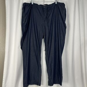 Ecko Unltd. Size 3XL Blue Pants Scrubs Adjustable Tie Waist Soft Comfortable